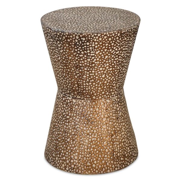Cutler Accent Table in hammered metal copper bronze by Nest Home & Co.