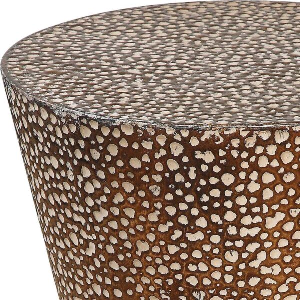 Cutler Accent Table in Antiqued Copper Bronze - Image 3