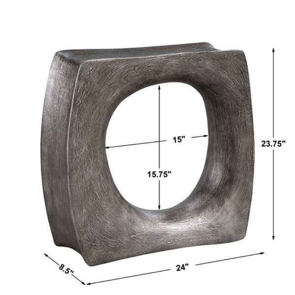 Valira Accent Table dimensions diagram showing width height and depth