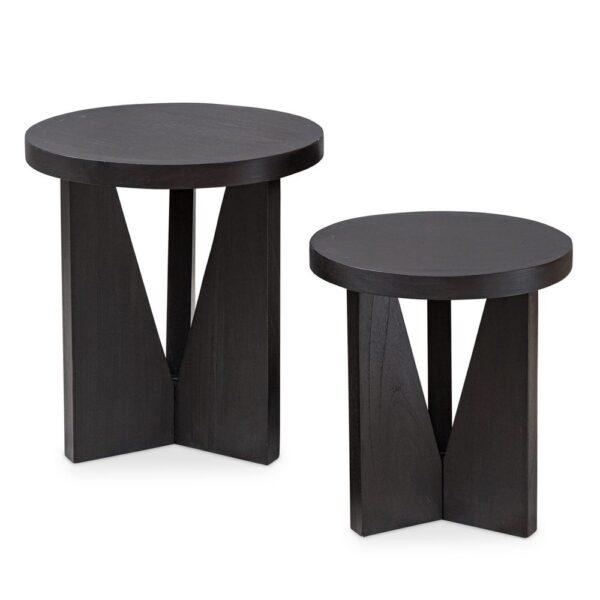 NADETTE ESPRESSO NESTING TABLES - Image 4