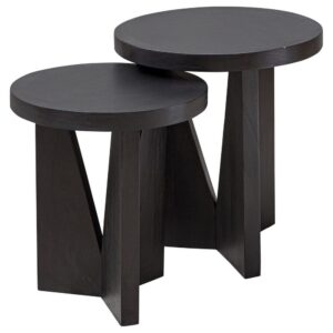 NADETTE ESPRESSO NESTING TABLES