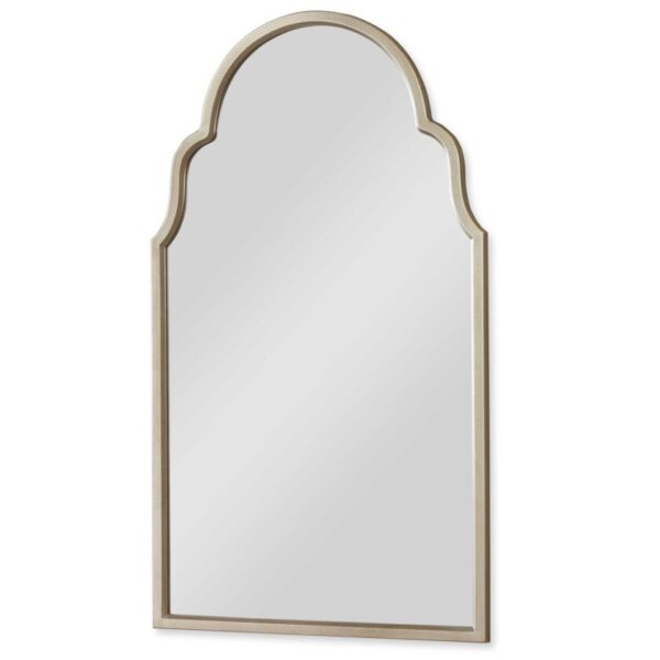 CURVED ARCHED GOLD MIRROR