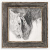 BLACK & WHITE HORSE PRINT