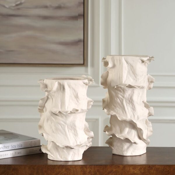 RIPPLE CREST VASES SET - Image 2