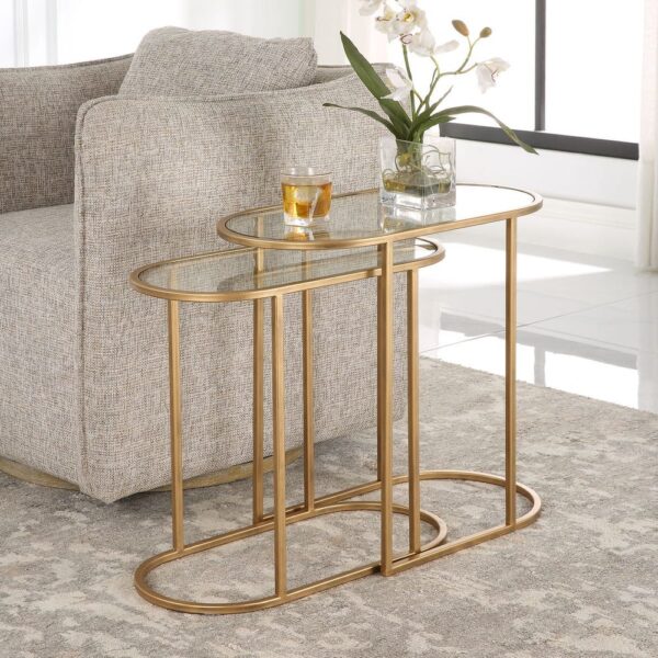 TARYN IRON NESTING TABLES - Image 2