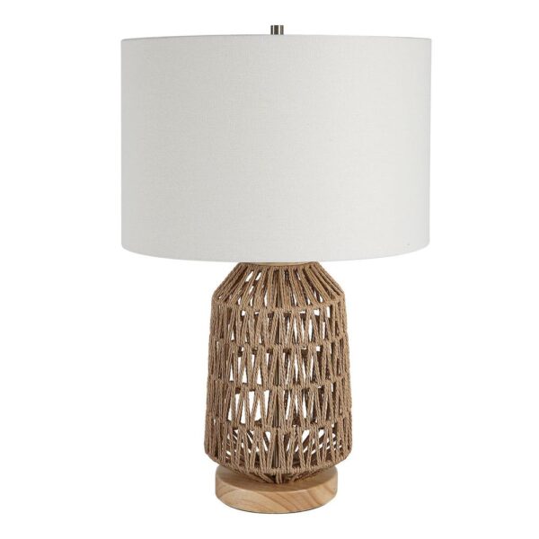 WOVEN ROPE TABLE LAMP - Image 4