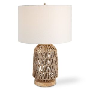 WOVEN ROPE TABLE LAMP